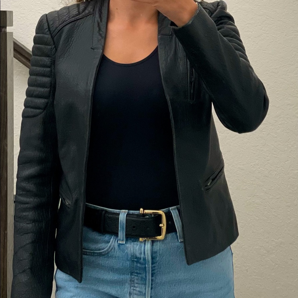 COPY - Allsaints Leather Blazer